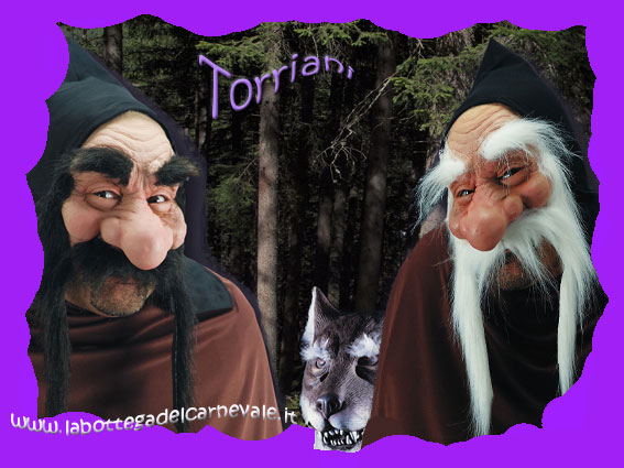 Torriani Halloween: maschere gnomi, elfi, folletti, maghe streghe