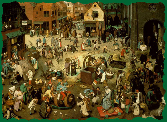 Pieter Bruegel: Il corteo di Carnevale e Quaresima - Museo vienna