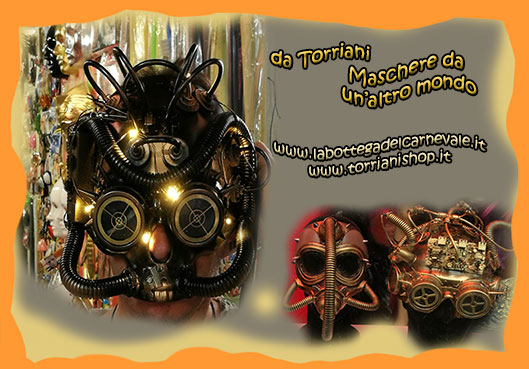 Torriani: vasto assortimento Maschere Steampunk maschere futuriste