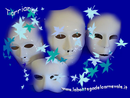 Torriani: maschere neutre bianche