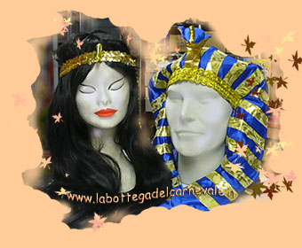 copricapo egizio Tutankhamon e Cleopatra