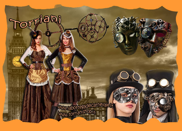 da Torriani vendita articoli Steampunk, costumi steampunk, occhiali stampunk, cappelli steampunk, maschere steampunk